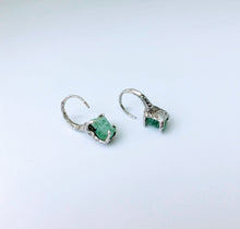 Emerald Chibby Hoop earring